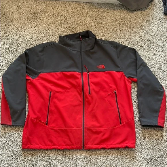 The North Face Men's Red and Gray Jacket - Picture 1 of 2